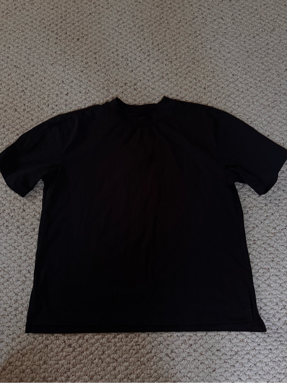 Uniqulo women’s boxy Black Crewneck T-Shirt